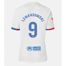 Barcelona Robert Lewandowski #9 Borta Kläder 2023-24 Kortärmad